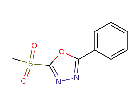 Molecular Structure of 23767-32-0 (2-(methylsulfonyl)-5-phenyl-1,3,4-oxadiazole)