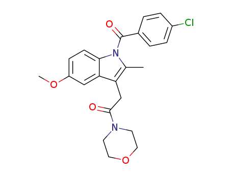 4-((2-(p-Chlorobenzoyl)-5-methoxy-2-methyl-3-indolyl)acetyl)morpholine