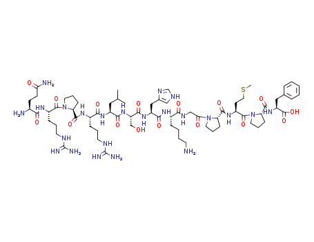 L-Phenylalanine,L-glutaminyl-L-arginyl-L-prolyl-L-arginyl-L-leucyl-L-seryl-L-histidyl-L-lysylglycyl-L-prolyl-L-methionyl-L-prolyl-
