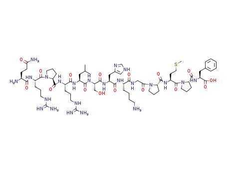 Molecular Structure of 217082-58-1 (GLN-ARG-PRO-ARG-LEU-SER-HIS-LYS-GLY-PRO-MET-PRO-PHE)