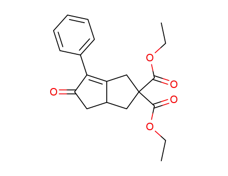 2,2(1H)-Pentalenedicarboxylic acid,
3,3a,4,5-tetrahydro-5-oxo-6-phenyl-, diethyl ester