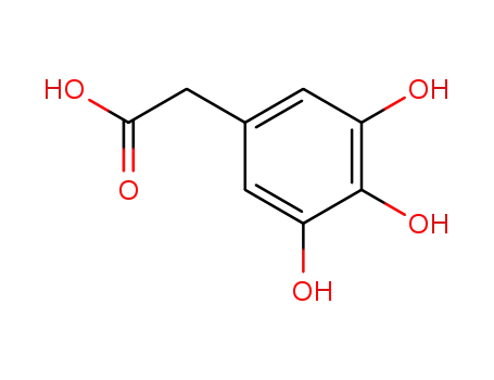 Molecular Structure of 29511-09-9 ((3,4,5-trihydroxyphenyl)acetic acid)