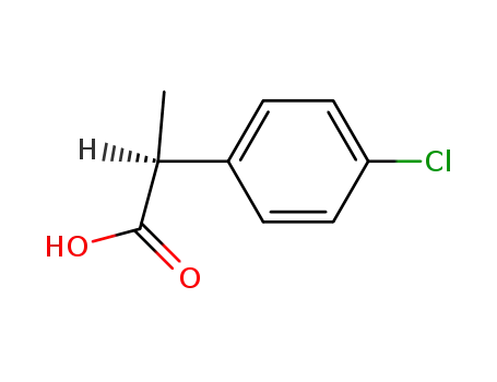 Molecular Structure of 105879-63-8 ((2S)-2-(4-Chlorophenyl)propanoic acid)