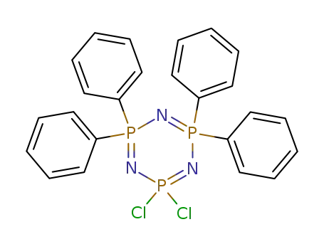 Molecular Structure of 3606-94-8 (1,3,5,2,4,6-Triazatriphosphorine,
2,2-dichloro-2,2,4,4,6,6-hexahydro-4,4,6,6-tetraphenyl-)