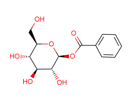 Molecular Structure of 21056-52-0 (Benzoyl β-D-glucopyranoside)