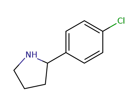 Molecular Structure of 38944-14-8 (2-(4-Chlorophenyl)pyrrolidine)