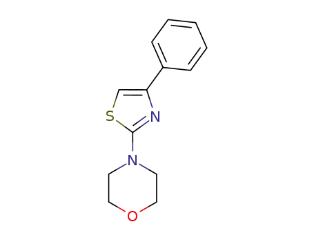 Molecular Structure of 19983-28-9 (Morpholine, 4-(4-phenyl-2-thiazolyl)-)