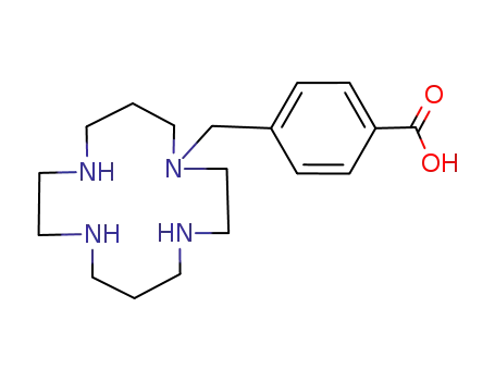 Molecular Structure of 107265-48-5 (4-((1,4,8,11-tetraazacyclotetradec-1-yl)methyl)benzoic acid)