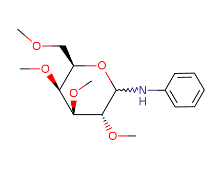 Molecular Structure of 54083-21-5 (2,3,4,6-tetra-O-methyl-N-phenylhexopyranosylamine)