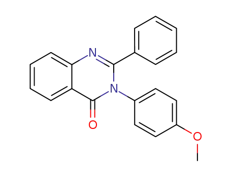 Molecular Structure of 37856-17-0 (4(3H)-Quinazolinone, 3-(4-methoxyphenyl)-2-phenyl-)
