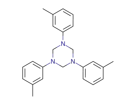 Molecular Structure of 109423-08-7 (1,3,5-Triazine, hexahydro-1,3,5-tris(3-methylphenyl)-)