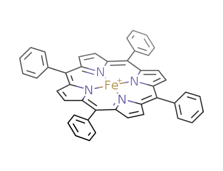 Molecular Structure of 29484-63-7 (iron(III) tetraphenylporphyrin)