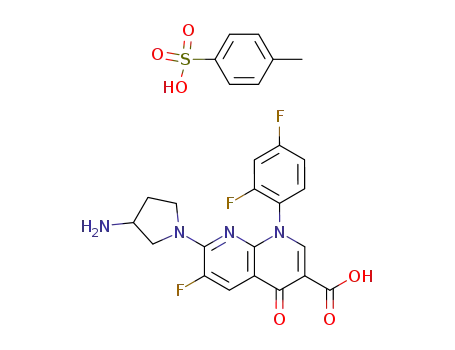 Molecular Structure of 115964-29-9 (Tosufloxacin tosylate)