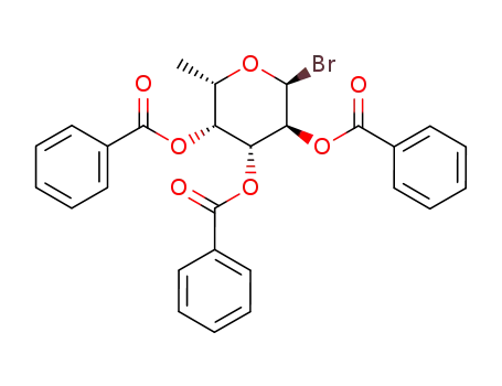 Molecular Structure of 131897-73-9 (2,3,4-tri-O-benzoylfucopyranosyl bromide)