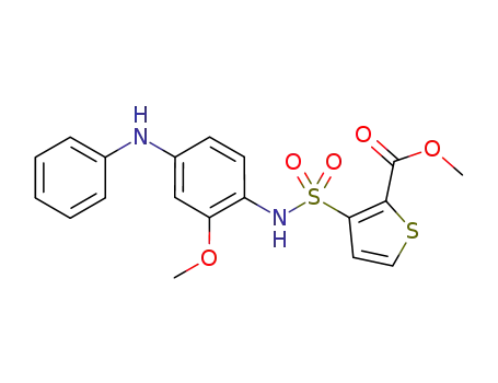 3-[[[2-Methoxy-4-(phenylamino)phenyl]amino]sulfonyl]-2-thiophenecarboxylicacidmethylester