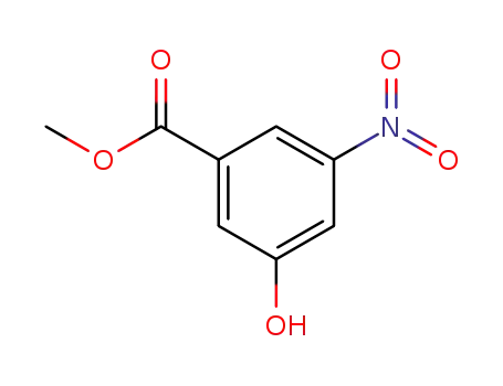 Molecular Structure of 55076-32-9 (methyl 3-hydroxy-5-nitro-benzoate)