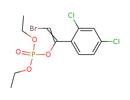 Phosphoric acid,2-bromo-1-(2,4-dichlorophenyl)ethenyl diethyl ester