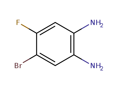 Molecular Structure of 153505-37-4 (4-BROMO-5-FLUORO-1,2-PHENYLENEDIAMINE 98)