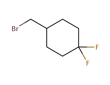 Molecular Structure of 858121-94-5 (4-Bromomethyl-1,1-difluoro-cyclohexane)