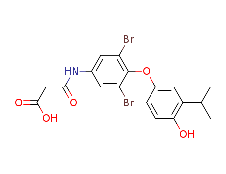 Propanoic acid,3-[[3,5-dibromo-4-[4-hydroxy-3-(1-methylethyl)phenoxy]phenyl]amino]-3-oxo-