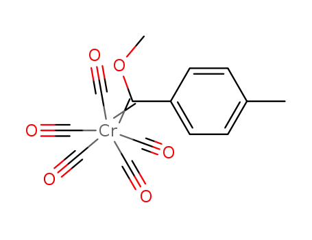 Molecular Structure of 29160-36-9 (Chromium,pentacarbonyl[methoxy(4-methylphenyl)methylene]-, (OC-6-21)-)
