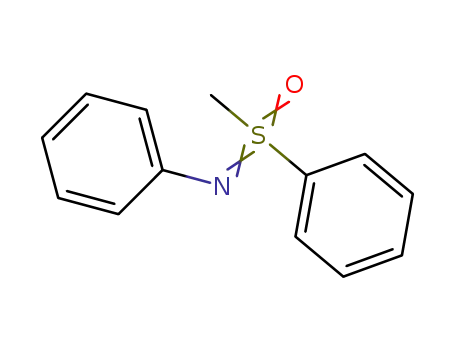 Molecular Structure of 83706-39-2 ((±)-methyl(phenyl)(phenylimino)-λ<sup>6</sup>-sulfanone)