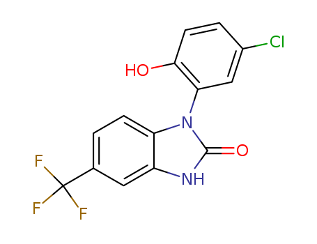 1-(5-Cl-2-OH-phenyl)-5-CF3-benzimidazolin-2-one