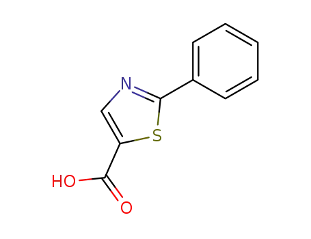 Molecular Structure of 10058-38-5 (2-PHENYL-THIAZOLE-5-CARBOXYLIC ACID)