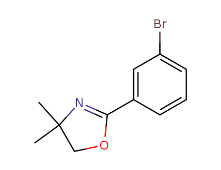 Molecular Structure of 51849-84-4 (2-(3-BROMOPHENYL)-4,5-DIHYDRO-4,4-DIMETHYLOXAZOLE)