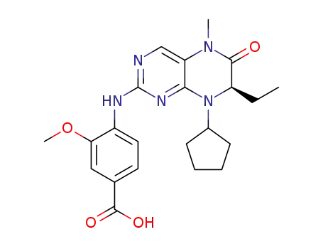 (R)-4-(8-cyclopentyl-7-ethyl-5-Methyl-6-oxo-5,6,7,8-tetrahydropteridin-2-ylaMino)-3-Methoxybenzoic acid