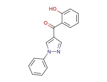 (2-hydroxyphenyl)-(1-phenylpyrazol-4-yl)methanone