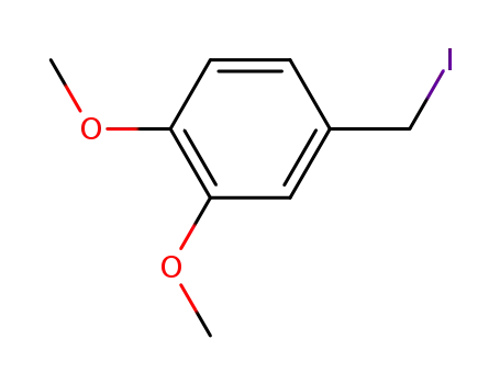 Molecular Structure of 76950-76-0 (Benzene, 4-(iodomethyl)-1,2-dimethoxy-)