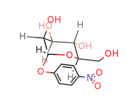 Molecular Structure of 7591-01-7 ((2R,3S,4S,5R,6R)-2-(hydroxymethyl)-6-(4-nitrophenoxy)oxane-3,4,5-triol)