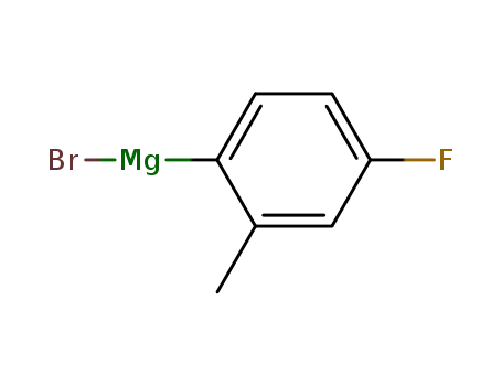 Molecular Structure of 30897-90-6 (4-Fluoro-2-methylphenylmagnesium bromide)