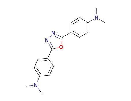 Molecular Structure of 32444-53-4 (Benzenamine, 4,4'-(1,3,4-oxadiazole-2,5-diyl)bis[N,N-dimethyl-)