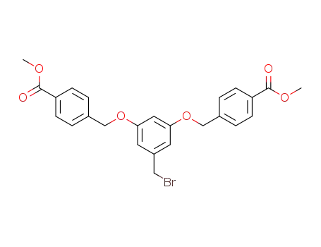 Benzoic acid,
4,4'-[[5-(bromomethyl)-1,3-phenylene]bis(oxymethylene)]bis-, dimethyl
ester