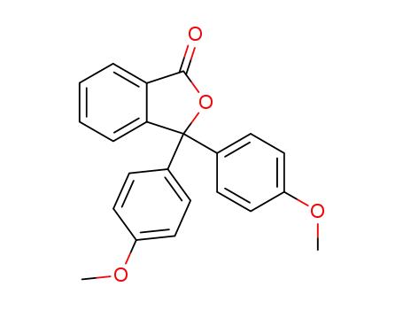 Molecular Structure of 6315-80-6 (4,4'-[1(3H)-Oxoisobenzofuran-3-ylidene]bisanisole)