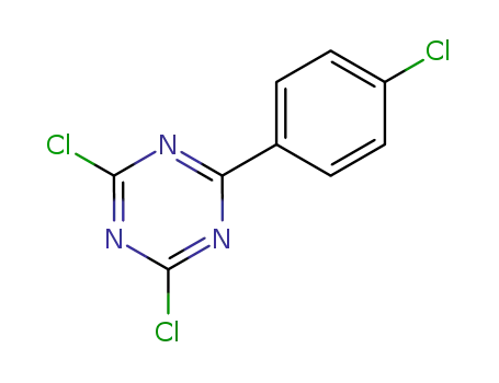 Molecular Structure of 10202-46-7 (2,4-dichloro-6-(4-chlorophenyl)-1,3,5-triazine)