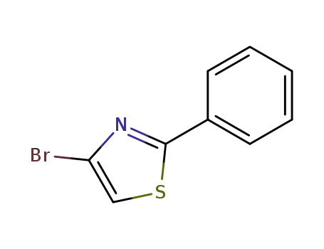 Molecular Structure of 141305-40-0 (4-broMo-2-phenylthiazole)