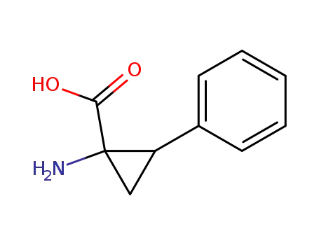 Molecular Structure of 63140-93-2 (1-aMino-2-phenylcyclopropanecarboxylic acid)