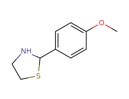 Molecular Structure of 31404-08-7 (2-(4-METHOXY-PHENYL)-THIAZOLIDINE)