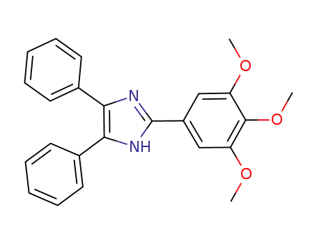 Molecular Structure of 190780-24-6 (4,5-diphenyl-2-(3,4,5-trimethoxyphenyl)-1H-imidazole)