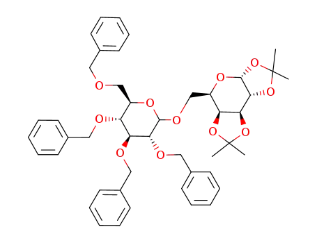 (3aR,5R,5aS,8aS,8bR)-2,2,7,7-tetramethyl-5-((((3R,4S,5R,6R)-3,4,5-tris(benzyloxy)-6-((benzyloxy)methyl)tetrahydro-2H-pyran-2-yl)oxy)methyl)tetrahydro-3aH-bis[1,3]dioxolo[4,5-b:4',5'-d]pyran