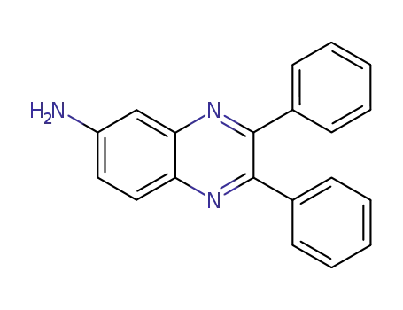 Molecular Structure of 7466-46-8 (2,3-Diphenyl-6-aminoquinoxaline)