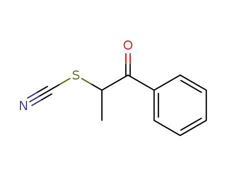 Molecular Structure of 21486-46-4 (Thiocyanic acid, 1-methyl-2-oxo-2-phenylethyl ester)