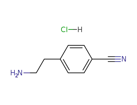 Molecular Structure of 167762-80-3 (4-CYANOPHENYLETHYLAMINE HCL)