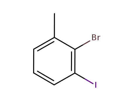 Molecular Structure of 888214-21-9 (BENZENE, 2-BROMO-1-IODO-3-METHYL-)