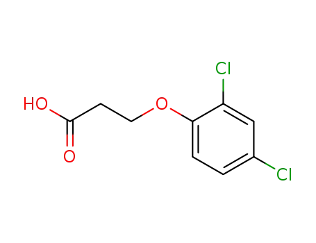 Molecular Structure of 3284-80-8 (3-(2,4-dichlorophenoxy)propanoic acid)