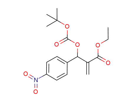 ethyl 2-((tert-butoxycarbonyloxy)(4-nitrophenyl)methyl)acrylate
