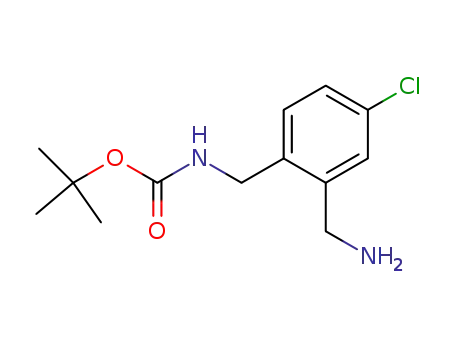 Tert-butyl 2-(aminomethyl)-4-chlorobenzylcarbamate